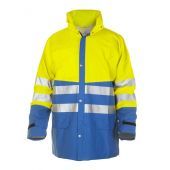 Hydrowear Regenjas Vernon Korenblauw - Fluor geel Maat XXL
