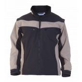 Hydrowear Softshell Rome Zwart - Khaki Maat 4XL