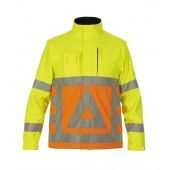 Hydrowear Softshell Terwolde Fluor Oranje - Fluor Geel Maat XL