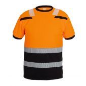 Hydrowear T-shirt Tulsa Fluor Oranje - Zwart Maat 3XL