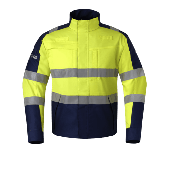 Hydrowear Werkjas Multistretch Marine - Fluor Geel Maat 54