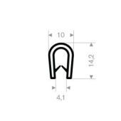 KLEMPROFIEL grijs metalic 2.5-4mm