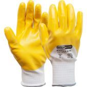 Oxxa Handschoen Cleaner-NBR 50-002 Geel/Wit Maat 10/XL