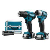 Makita 12 V Max Combiset boren en (slag)schroeven CLX224SAX1