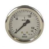 Delftechniek MANOMETER ZONDER RAND 63MM. 1/4"ACHTER/GLYCERINE GEVULD -1/+3 bar