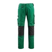 Mascot Broek met kniezakken 12679 Groen/zwart Maat 82C44