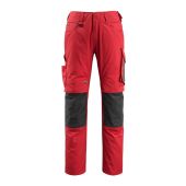 Mascot Broek met kniezakken 12679 Rood/zwart Maat 90C46