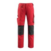 Mascot Broek met kniezakken 12679 Rood/zwart Maat 90C51