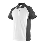 Mascot Poloshirt 50569 Wit/donkerantraciet Maat M