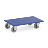 - Meubelhondje 72x48 cm blauw antislip, rubber wielen 300kg