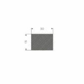 MOSRUBBER RECHTHOEKIG 20X15MM