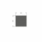 MOSRUBBER RECHTHOEKIG 20X20MM