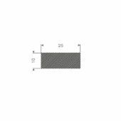 MOSRUBBER RECHTHOEKIG 25X10MM