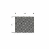 MOSRUBBER RECHTHOEKIG 30X25MM