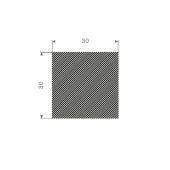 MOSRUBBER RECHTHOEKIG 30X30MM