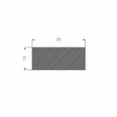 MOSRUBBER RECHTHOEKIG 35X15MM