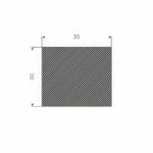 MOSRUBBER RECHTHOEKIG 35X30MM