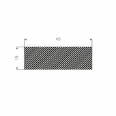 MOSRUBBER RECHTHOEKIG 45X15MM