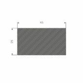 MOSRUBBER RECHTHOEKIG 45X25MM