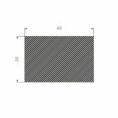 MOSRUBBER RECHTHOEKIG 45X30MM