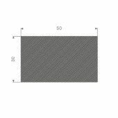 MOSRUBBER RECHTHOEKIG 50X30MM