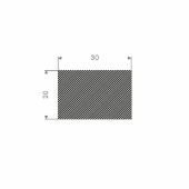 MOSRUBBER RECHTHOEKIG 8X8MM