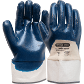 Oxxa Handschoen Cleaner-NBR 50-030 Blauw/Wit Maat 10/XL