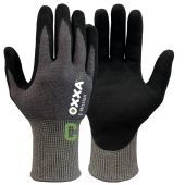 Oxxa Handschoen E-Mission-Cut-C 52-700 Zwart/Grijs Maat 8/M