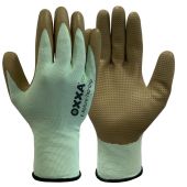 Oxxa Handschoen E-Nature-Top-Grip 52-050 Groen/Grijs Maat 11/XXL