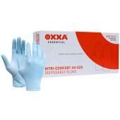 Oxxa Wegwerphandschoen Nitri-Comfort 44-520 Blauw Maat 8/M