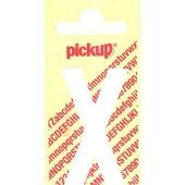 Pickup PLAKLETTERS WIT<BR/><BR/>60MM - X 60MM - X