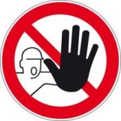 Brady Pictogram Verboden Toegang V Onbevoegden DIA 100MM