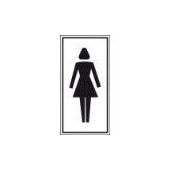 Brady Pictogram Dames Toilet 75*150MM