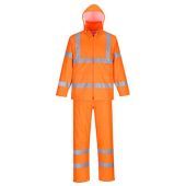 Portwest Hi-Vis Regenpak H448 Oranje Maat M