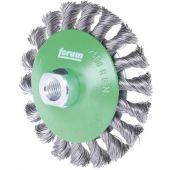 Forum Kegelborstel Getordeerd Roest Vrij Staal115x0,50mm, M14 4236706013