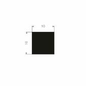 RECHTHOEKIGSNOER VOLRUBBER 10X10MM