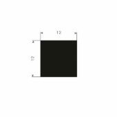 RECHTHOEKIGSNOER VOLRUBBER 12X12MM