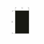 RECHTHOEKIGSNOER VOLRUBBER 20X12MM