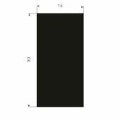 RECHTHOEKIGSNOER VOLRUBBER 30X15MM