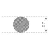 RONDSNOER MOSRUBBER 7MM EPDM ZWART