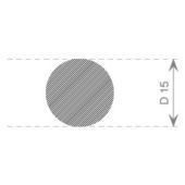 RONDSNOER MOSRUBBER 15MM EPDM ZWART