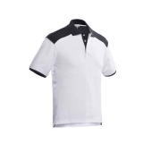 Santino Poloshirt tivoli WIT / GRAPHITE MAAT 3XL