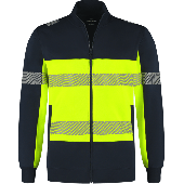 Santino Sweatvest Hugo Real Navy / Fluor Yellow Maat M