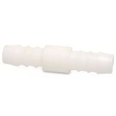 SLANGVERBINDER KUNSTSTOF WIT 6MM RECHT