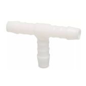 SLANGVERBINDER KUNSTSTOF WIT 6MM T-STUK