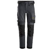 Snickers Allroundwork, Stretch Werkbroek  6341 Staal Grijs/zwart Mt 048 STAAL GRIJS/ZWART MT 048