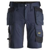 Snickers Korte Broek 6141 met Holsterzakken Donkerblauw/Zwart Maat 044