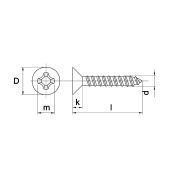 Spaanplaatschroef Pkk Pozidrive Galv.Verzinkt 3.5X13 Pk