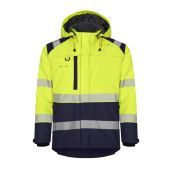 Tranemo Workwear Winterjack 430146 Vision HV Geel/Marineblauw Maat XXS