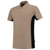 Tricorp Poloshirt Bicolor Borstzak  Khaki/black Mt 4xl KHAKI/BLACK MT 4XL